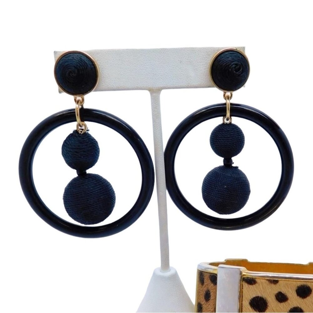 3 for $20 SALE SUGAR FIX Earrings: Bold black hoop earrings from Sugar Fix